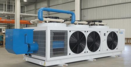 Top water cooled screw chillers